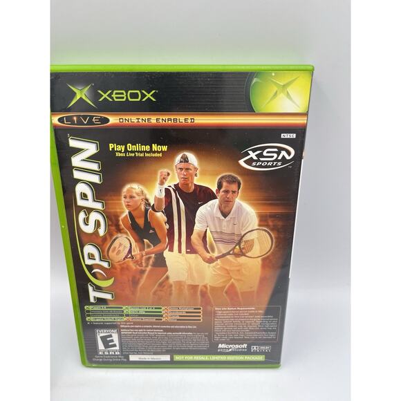 NCAA Football 2005 & Top Spin (Original Xbox) TESTED - Picture 2 of 6